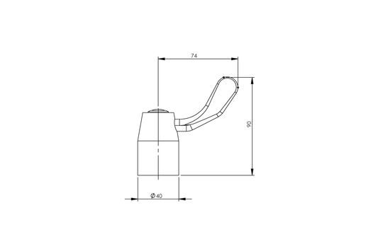 Food Service - Lever Handle 80mm - Jumper Valve - Colour Indicators