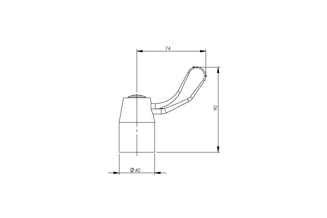 Food Service - Lever Handle 80mm - Jumper Valve - Colour Indicators