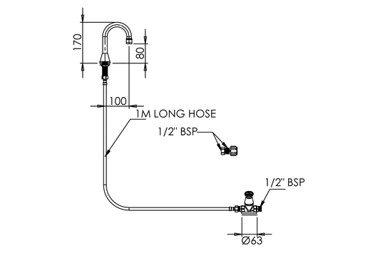 Foot Operated Basin Kit