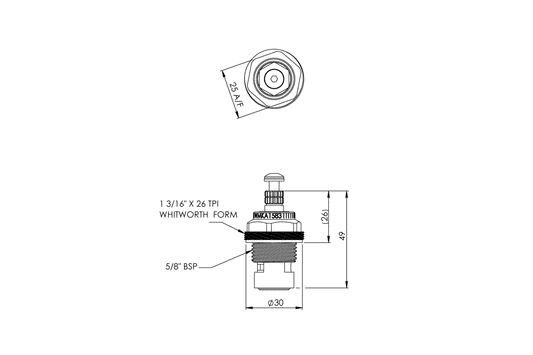 Lever Action - Stuffing Box Assembly - 15mm Extended - LTC