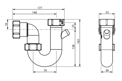 Standard P-Trap - 40mm
