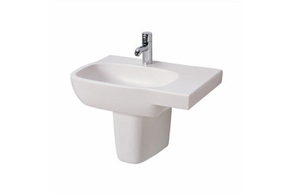 Style Asymmetrical Basin Left Hand Bowl 650mm - 1 x Taphole 1 x Overflow