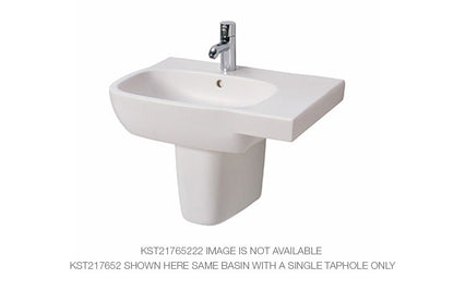 Style Asymmetrical Basin Left Hand Bowl 650mm - 1 x Taphole 1 x Overflow