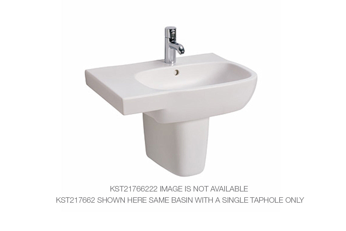Style Asymmetrical Basin Right Hand Bowl 650mm - 1 x Taphole 1 x Overflow