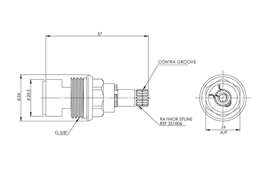 Cartridge 1/4 Turn Ceramic Disc LTC SBA Suit LC - Pre 2012