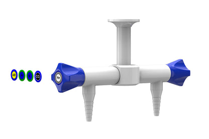 ComLab 2 Way Pendant Needle Valve - Dry Media - Air/ CO2/ HE/ AR/ N2