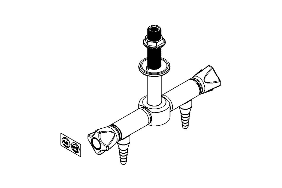 ComLab 2 Way Pendant Valve - Push Turn - Natural Gas/LPG