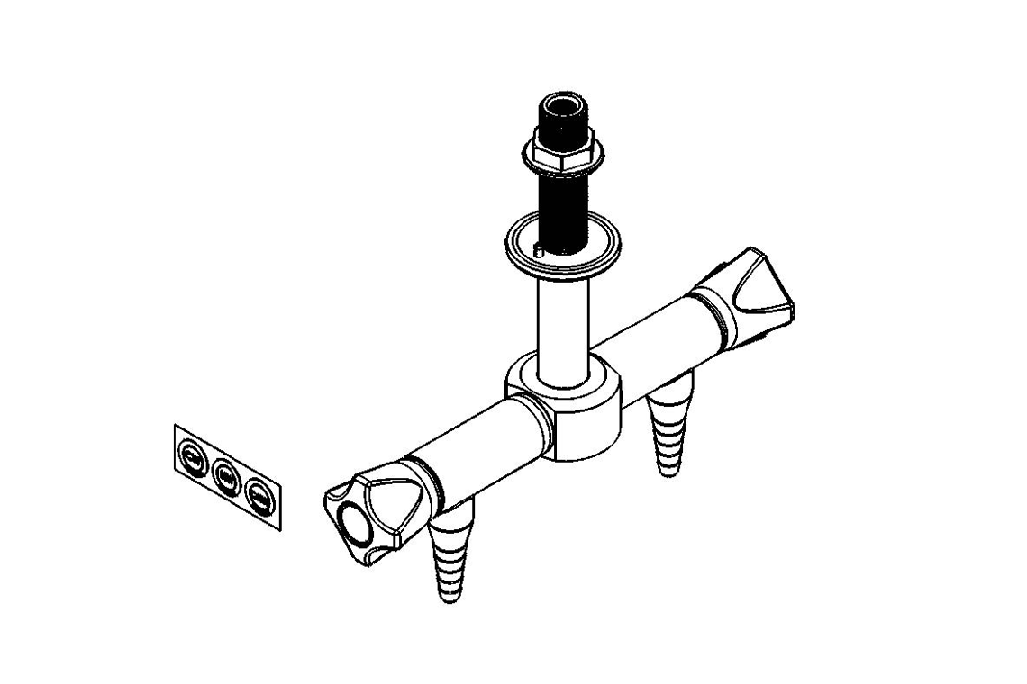 ComLab 2 Way Pendant Valve - Ceramic Disc - Water