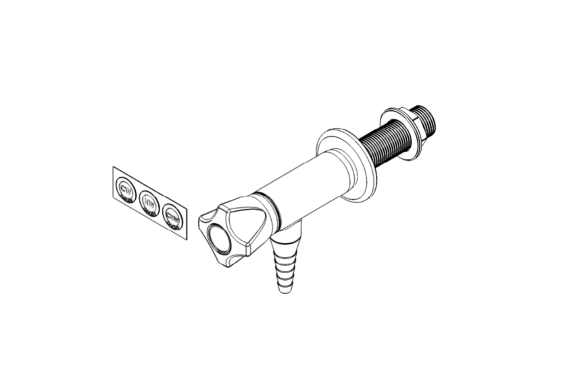 ComLab 90 Degree 1 Way Valve - Ceramic Disc - Water
