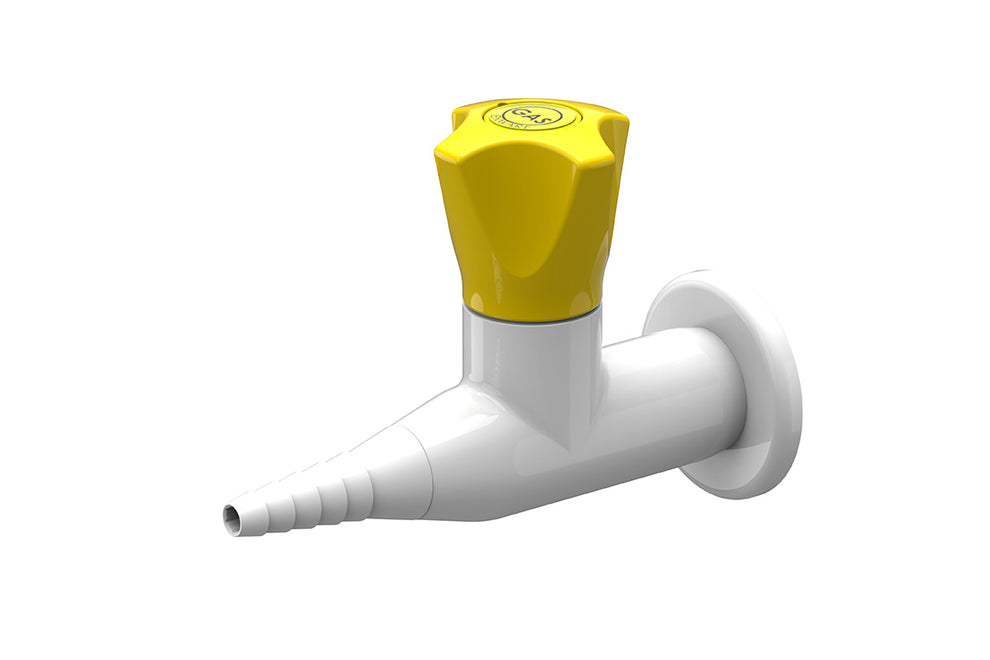 Slimline Straight Wall Mounted Laboratory Tap - Enware