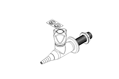 ComLab 1 Way Straight Valve - Push Turn - Natural Gas/LPG