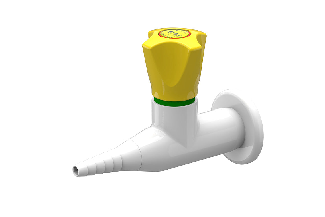 ComLab 1 Way Straight Valve - Push Turn - Natural Gas/LPG
