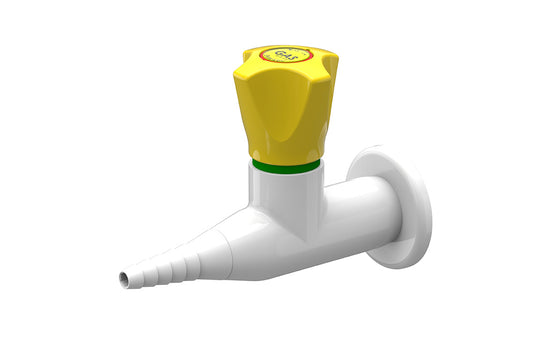 ComLab 1 Way Straight Valve - Push Turn - Natural Gas/LPG