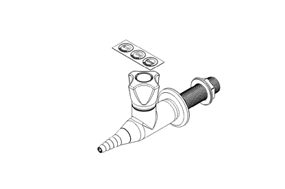 ComLab 1 Way Straight Valve - Ceramic Disc - Water