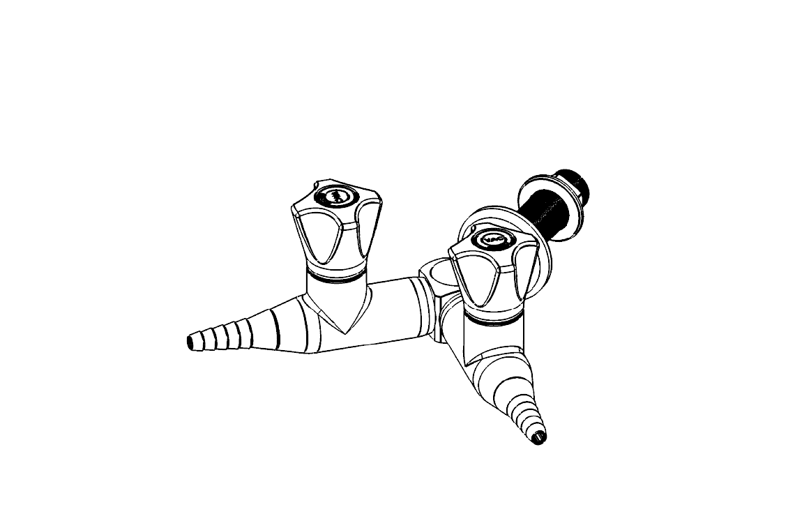 ComLab 2 Way Straight Needle Valve - Vacuum