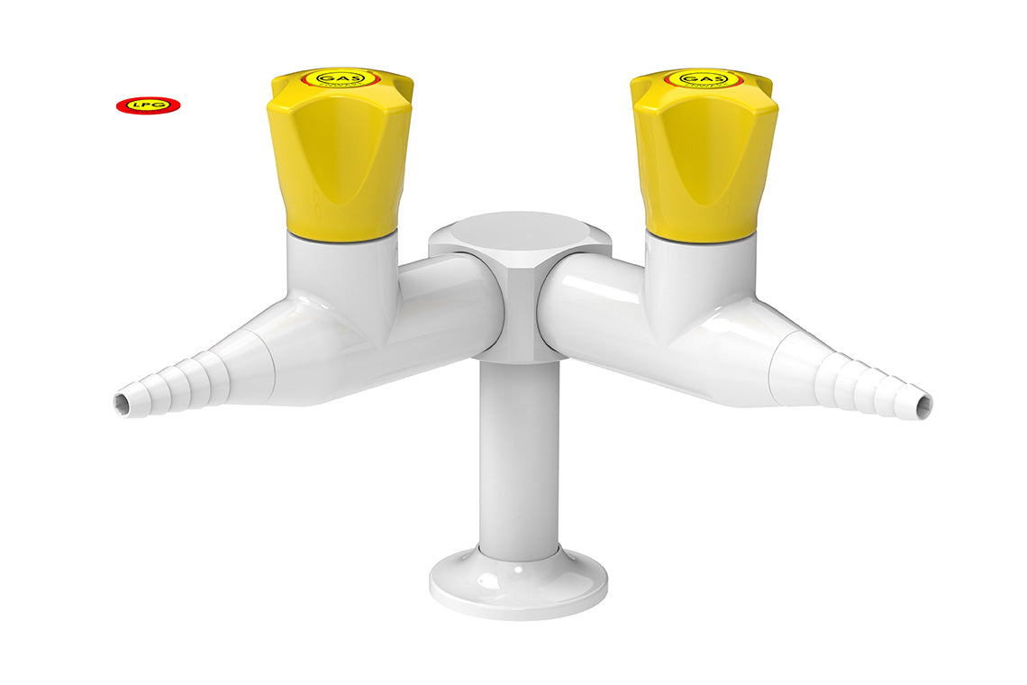 ComLab Bench Mounted 2 Way 90 Degree Needle Valve - Natural Gas/LPG