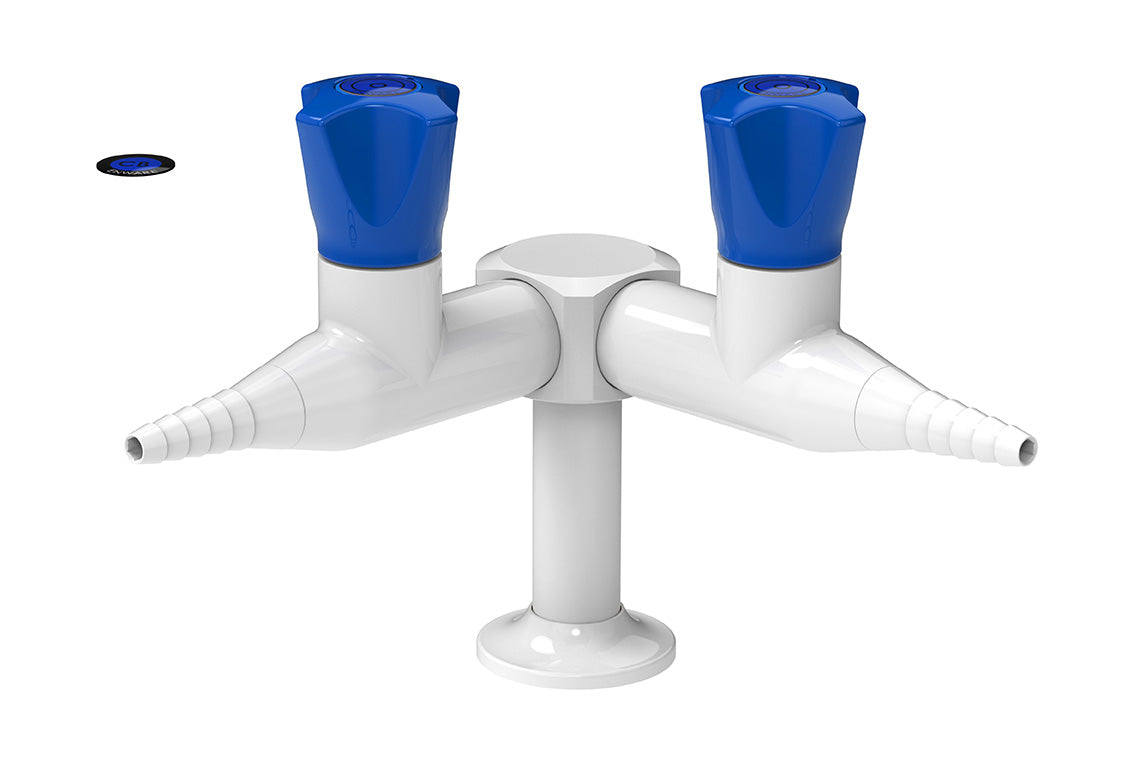 ComLab Bench Mounted 2 Way 90 Degree Needle Valve - Oxygen