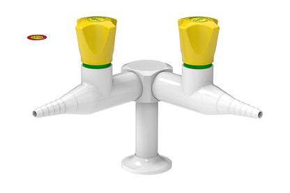 ComLab Bench Mounted 2 Way 90 Degree Push Turn Gas Turret - Natural Gas/LPG