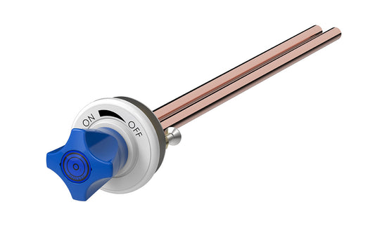 ComLab Front Panel Valve 3/8" x 300mm Copper Inlet/Outlet- Oxygen