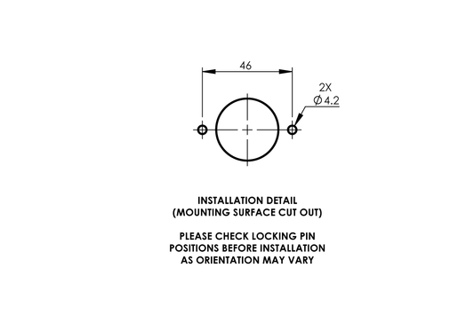 ComLab Front Panel Valve - 90 Degree 1/4" BSPT Inlet/Outlet for Hose Connection - Needle Valve - Oxygen
