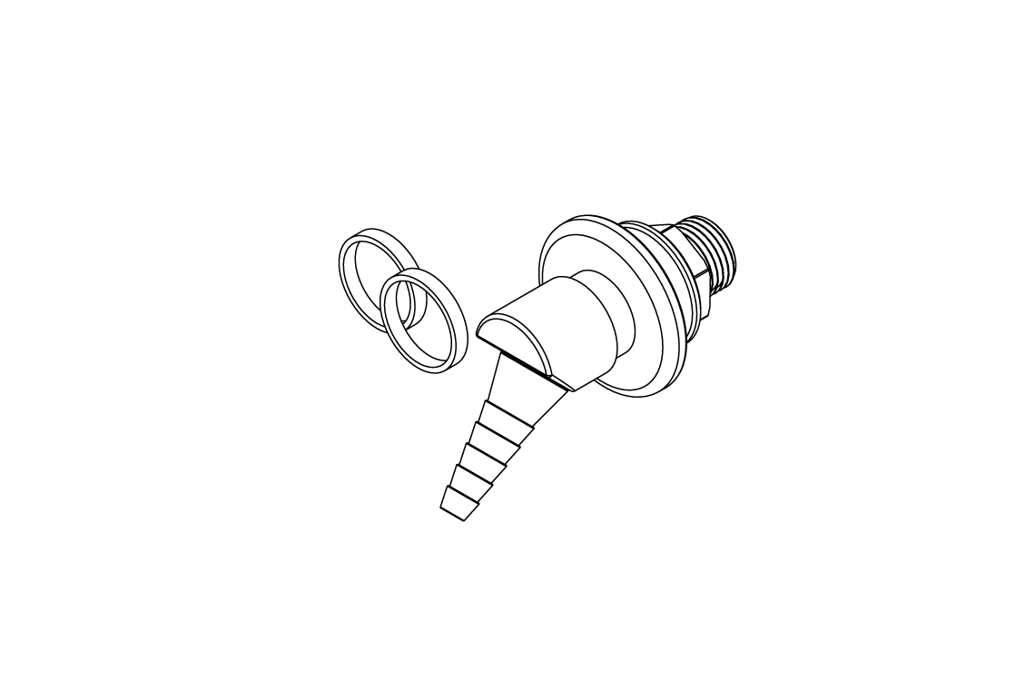 ComLab 45 Degree Fume Cupboard Outlet - Oxygen
