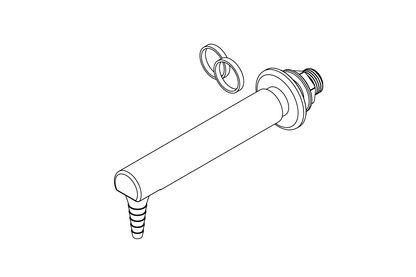 ComLab 150mm 90 Degree Fume Cupboard Outlet - Oxygen