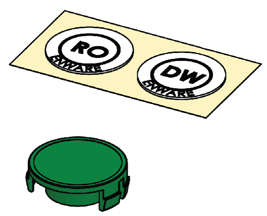 ComLab: Indicator and Mount - Green RO/DW