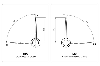 Leva 150mm Recess Adaptor 1/4 Turn Ceramic Disc