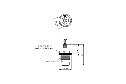 Leva - Pillar/Bib SBA - 1/4 Turn Ceramic Disc - RTC