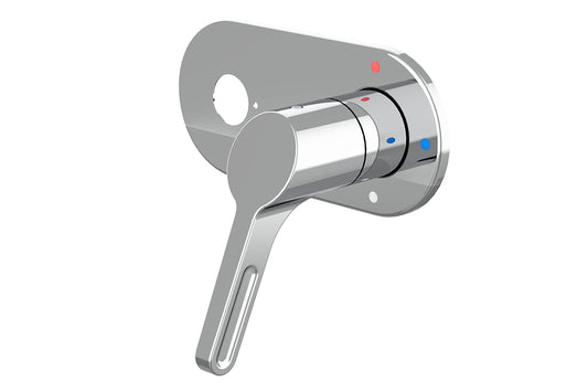 Leva: 80mm Sequential Basin Mixer - No Spout  -  1/2 Turn Ceramic Disc