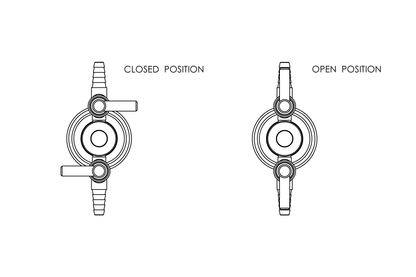 Type 39 - 2-Way Gas Turret 180 Degree MI 15mm 7kPa