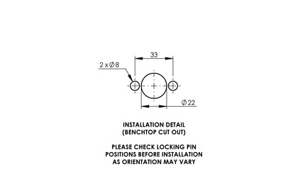 Type 39 - 2-Way Gas Turret 180 Degree MI 15mm 7kPa