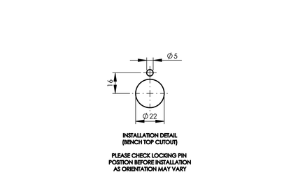 Type 17 Bench Mounted - Reverse Osmosis Tap - Stainless Steel