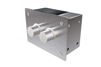 Restore Pneumatic In-Wall Dual Flush Cistern with Raised Buttons Anti-Vandal Plate 4.5/3L