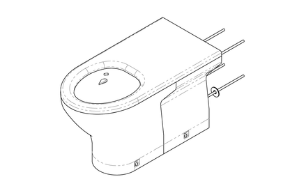 Restore Secure Anti-Ligature Solid Surface Wall Faced Pan Accessible Toilet