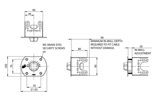 Restore: Wall Mixer Basin/Shower Single Control Panel