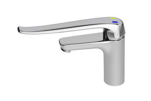 Oras: Safira - Basin Mixer - Extended Lever Handle & SAF606D-RB & SAF606D-YB