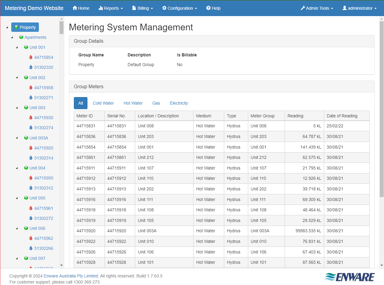 Metering On-Premises BMS Solution