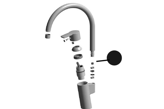 Oras - Gooseneck Spout Overturning Stopper - 120 degrees - SLM609