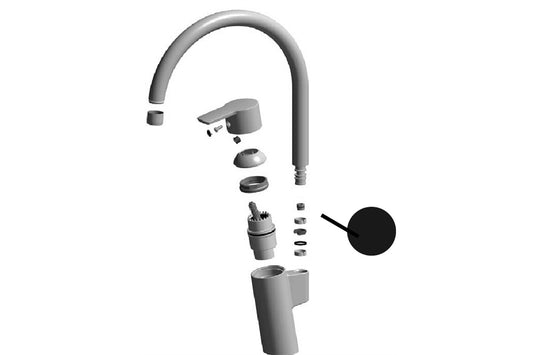 Oras - Gooseneck Spout Overturning Stopper - 60-0 degrees - SLM609