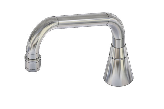 Hob Mounted Standard Sink Spout - Swivel Outlet 230mm