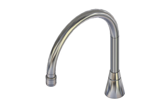 Hob Mounted Curved Sink Spout - 200mm