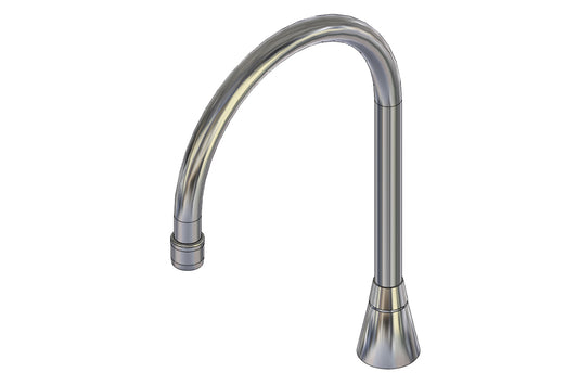 Hob Mounted: Curved Sink Spout - Swivel - 200mm - High Version