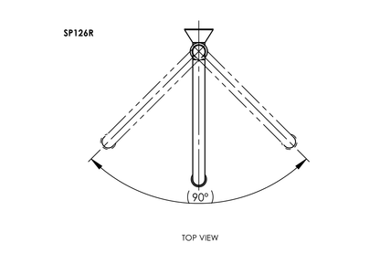 Wall Mounted Curved Spout 235mm