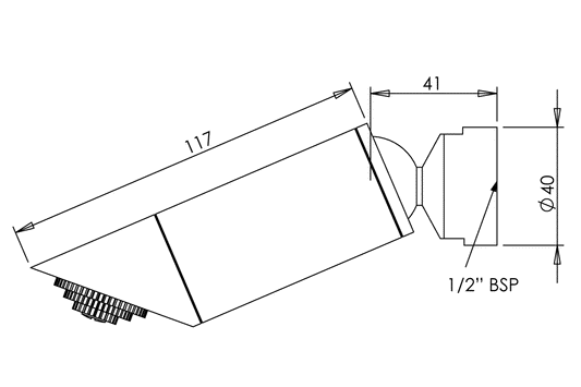 Deluxe Ball Swivel Joint Shower Rose