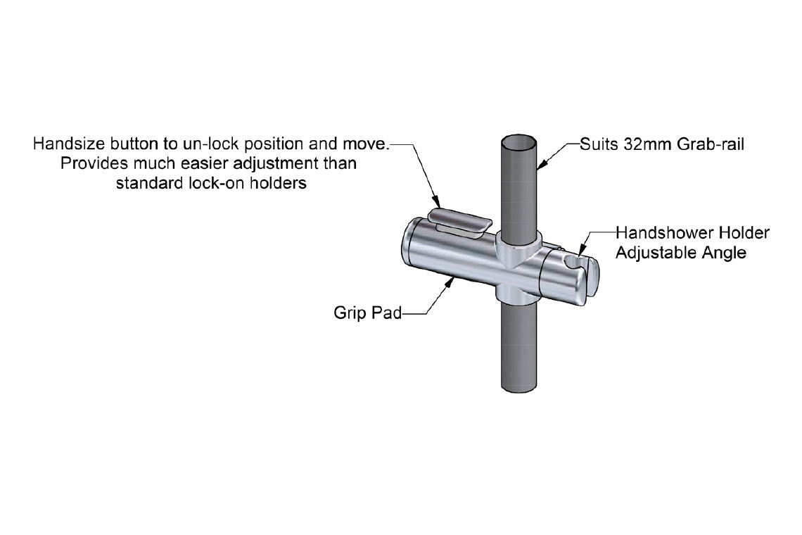 Shower Slider  - Chrome