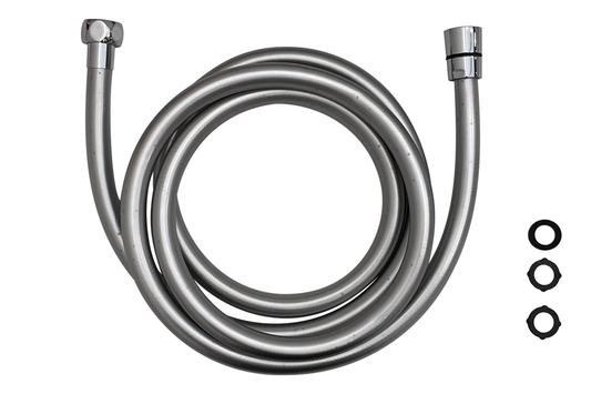 Shower Hose Replacement - 2.0m - Chrome