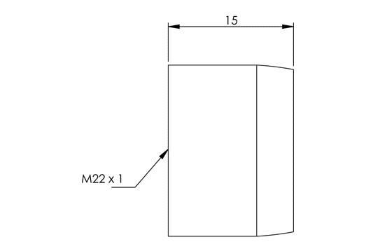 Aerator - M22x1 F/Male - No.1 - Standard