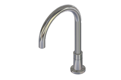 Cache Hob Mounted Curved Sink Spout - 150mm - Swivel Outlet