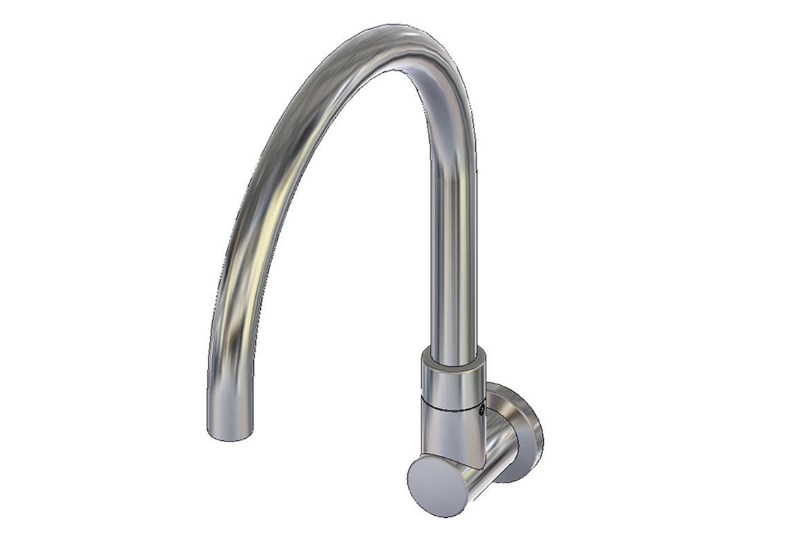 Cache Wall Mounted Curved Swivel Spout - 240mm & SPC126